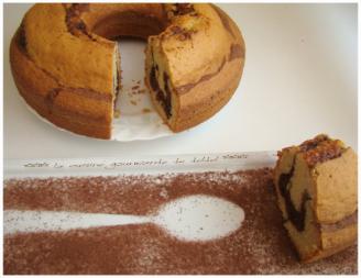 GÂTEAU MARBRÉ AU CHOCOLAT