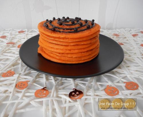 Pancakes d'Halloween à la fleur d'oranger