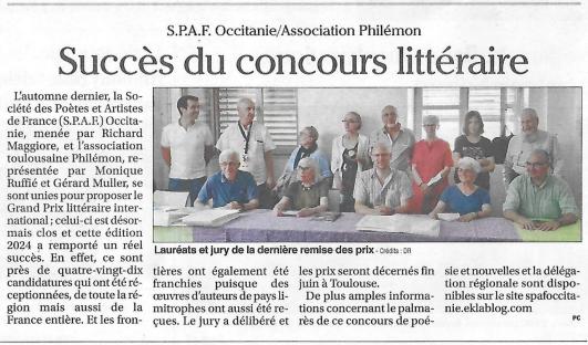 ECHOS DU CONCOURS 2024