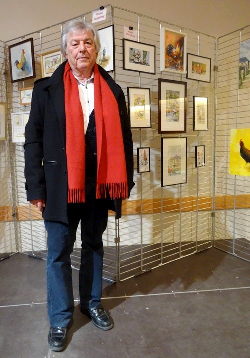 Les peintres de la section peinture des Amis du Châtillonnais ont exposé au salon avicole 2016