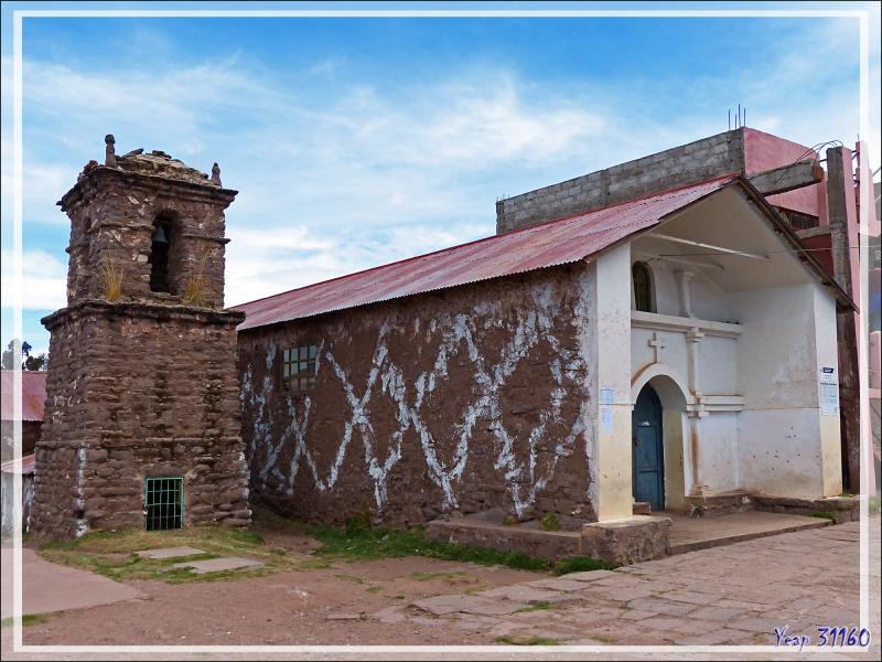 Huillanopampa et sa traditionnelle Plaza de Armas - Île Taquile - Lac Titicaca - Pérou