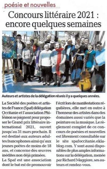 ANNONCES DU CONCOURS