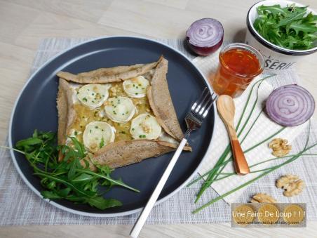 Galette de sarrasin au chèvre & miel 