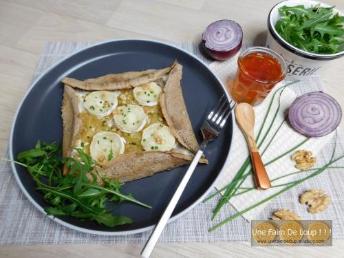 Galette de sarrasin au chèvre & miel 