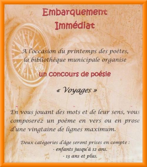 La Bibliothèque Municipale de Châtillon sur Seine lance un concours de poésie...