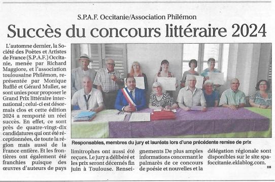 ECHOS DU CONCOURS 2024