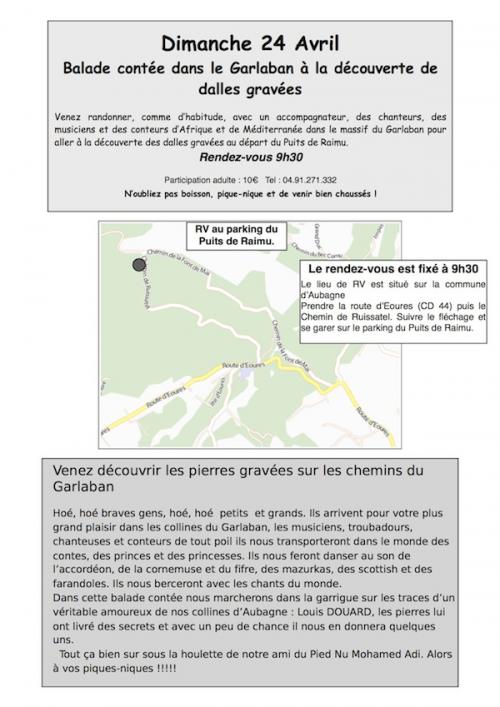 Balade contée dalles gravées