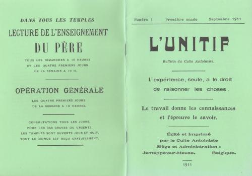 Unitif (original 1911) et Unitif (après 1912)
