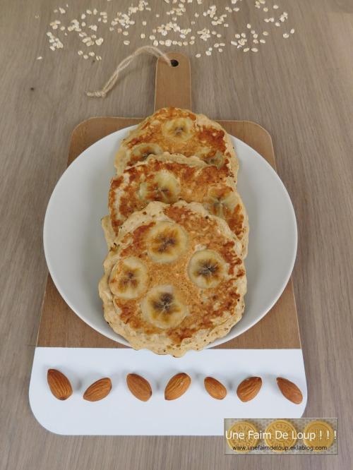 Pancakes aux flocons d'avoine et banane