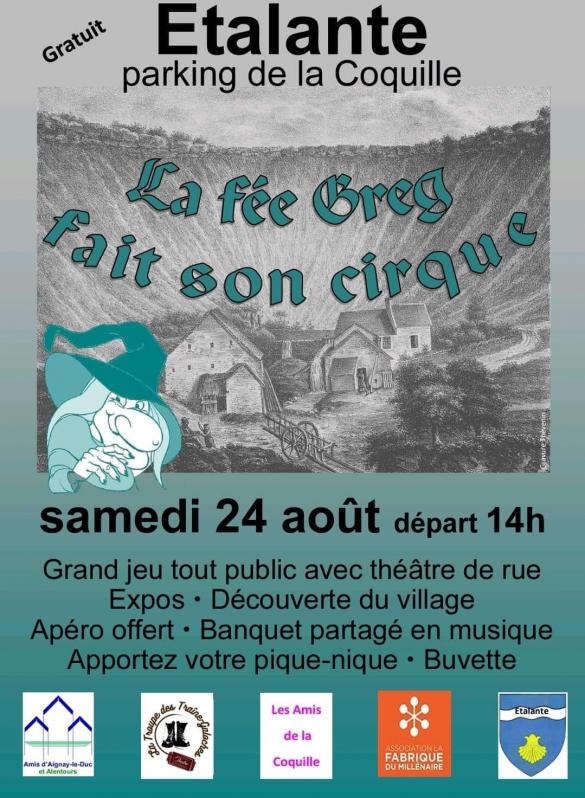 La Fee Greg vous attendra à Etalente le 24 août !
