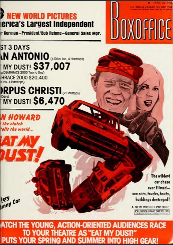 EAT MY DUST BOX OFFICE USA 1976