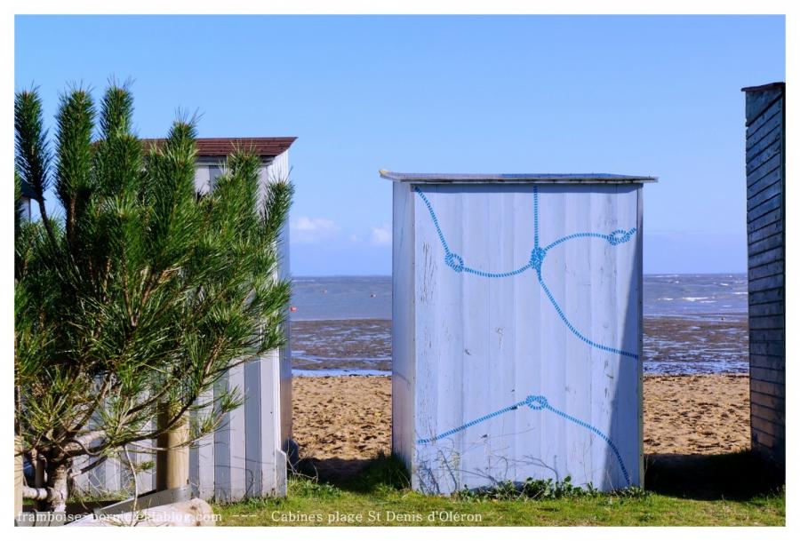 Cabines de plage à Oléron 