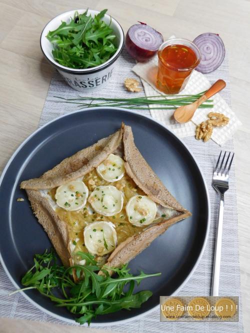 Galette de sarrasin au chèvre & miel 