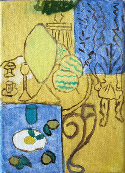 Henri Matisse - Intérieur jaune et bleu