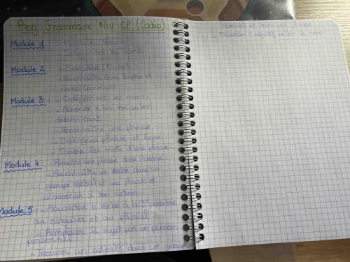 Comment je prépare l’an prochain.