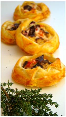 FEUILLETÉS D'AUBERGINE À LA RICOTTA