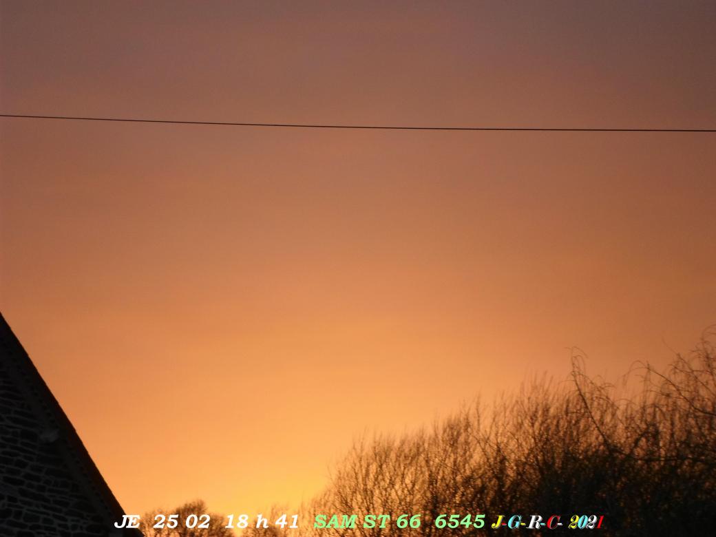 CIEL DE JOUR OU DE NUIT:  semaine  08  D 28-02-2021 