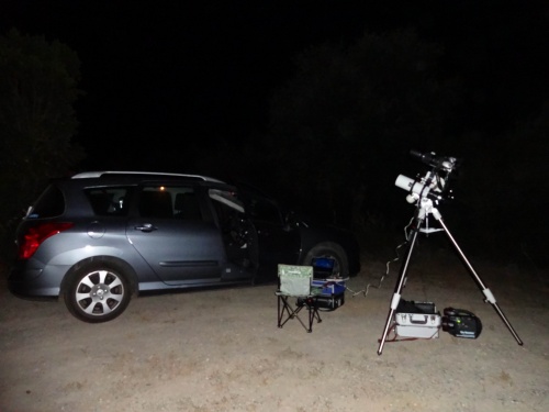 Juillet 2012 : nuit blanche sur la route de Paomia (Corse)