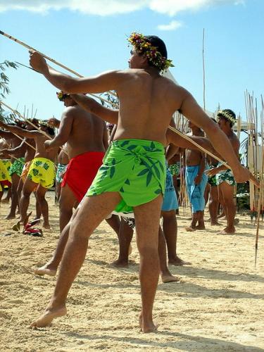 Lancer de javelot au Heiva Festival de Papeete
