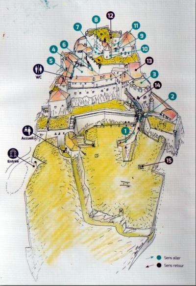 Vacances jurassiennes avec Arlette : visite du château de Joux