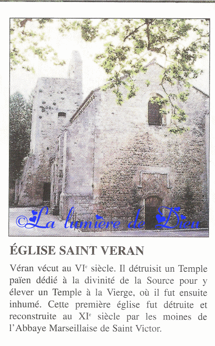 Fontaine de Vaucluse : église saint Véran