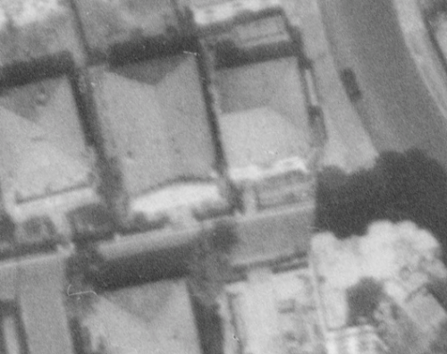 Nice, Avenue de l'Assomption en 1952, temple (remonterletemps.ign.fr)