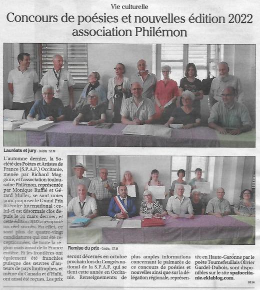 ECHOS DU CONCOURS 2022