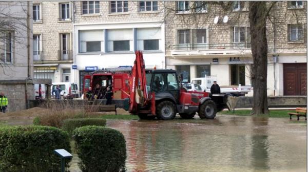 Les inondations de janvier 2018 à Châtillon sur Seine, comparées avec celles  de 1910, une belle étude  par Dominique Masson