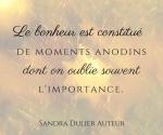 Les petits bonheurs simples