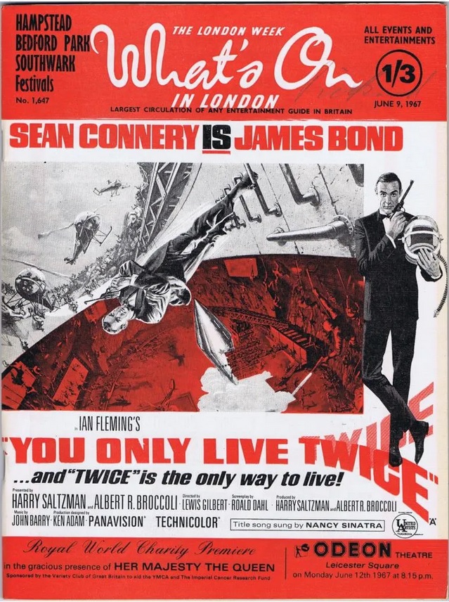 ON NE VIT QUE DEUX FOIS - BOX OFFICE SEAN CONNERY 1967