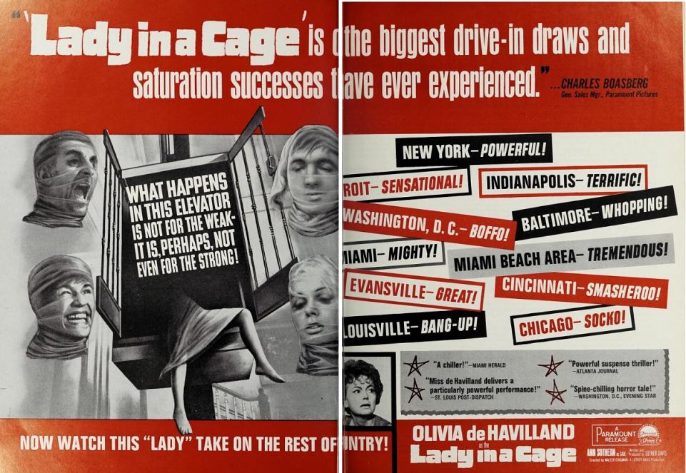 LADY IN A CAGE BOX OFFICE USA 1964