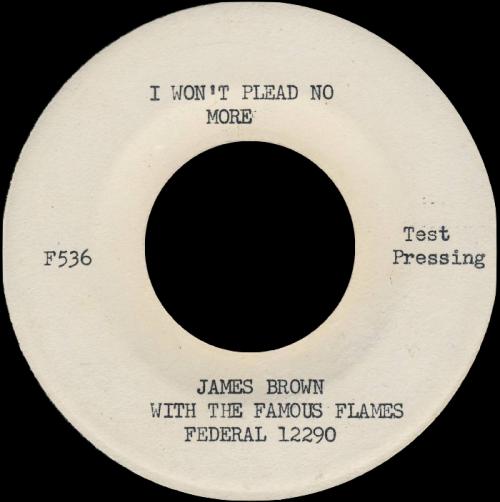 1956 James Brown With The Famous Flames Federal Records 45-12290 [ US ]