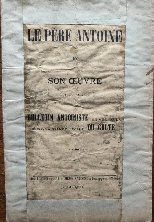 Le Père Antoine et son œuvre (1919)