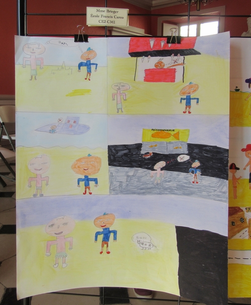 La Bibliothèque Municipale de Châtillon sur Seine a organisé un concours d'affiches dans les écoles, lors de la Journée de l'Ecrit