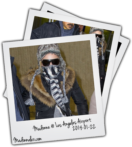 Madonna aperçue à l'aéroport de Los Angeles