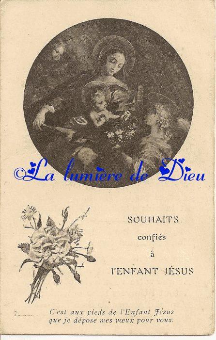 Souhaits confiés à l'Enfant Jésus