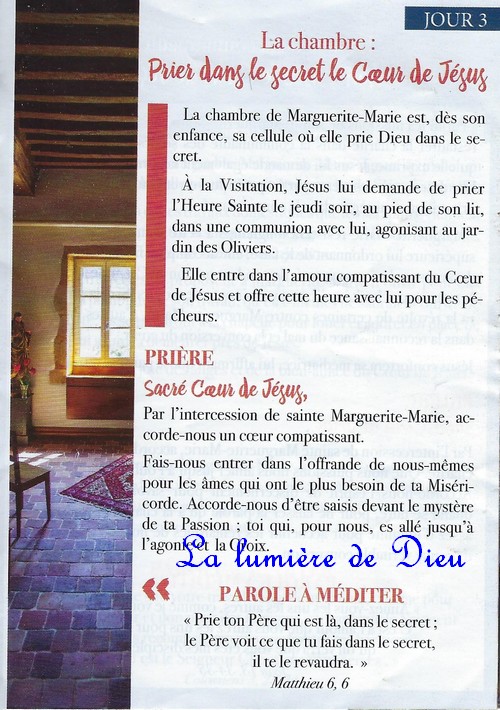 Neuvaine au Sacré Cœur (Paray le monial)