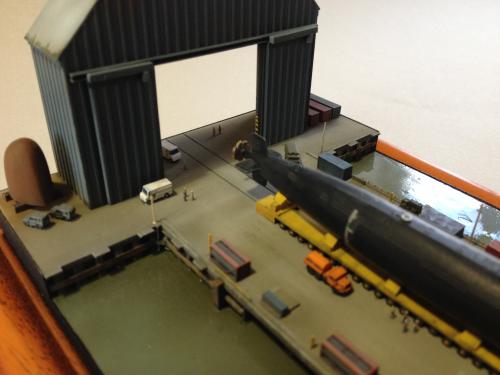 Diorama chantier naval terminé