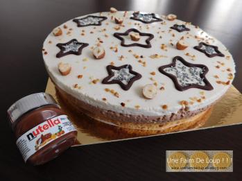 Cheesecake au nutella et à la vanille