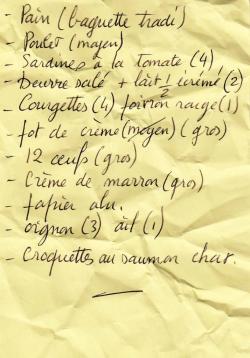 Les courses :