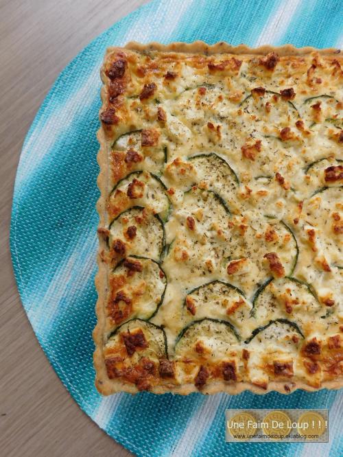 Tarte aux courgettes & feta 