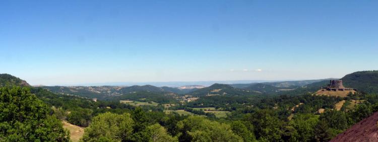Panorama au château de Murol