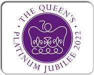 Queens platinum Jubilee 2022 Logo du tapis de souris souvenir image 1