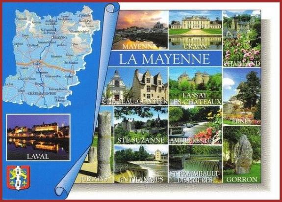 ⊱♥⊱╮ღ꧁ Aujourd'hui Département  53  ꧂ღ╭⊱♥≺