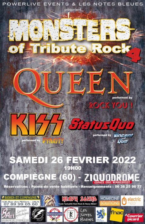 Le MONSTERS OF TRIBUTE ROCK de retour à Compiègne