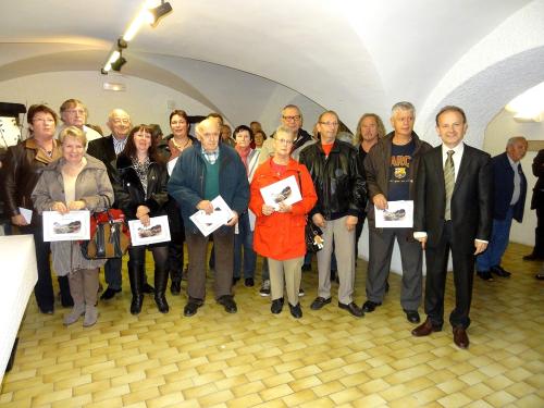 La remise des diplômes aux lauréats du concours des maisons fleuries 2013, à Châtillon sur Seine...