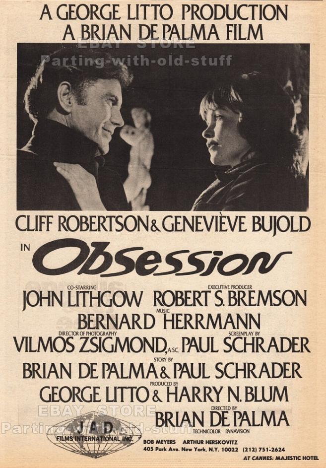 OBSESSION BOX OFFICE USA 1976