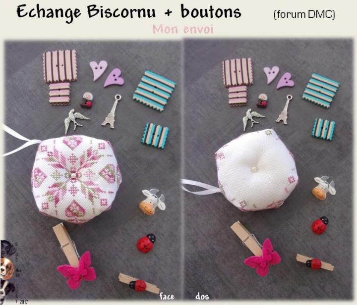 Echange Biscornu sur forum DMC