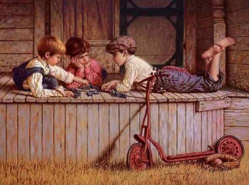 Jeux d'enfants d'avant
