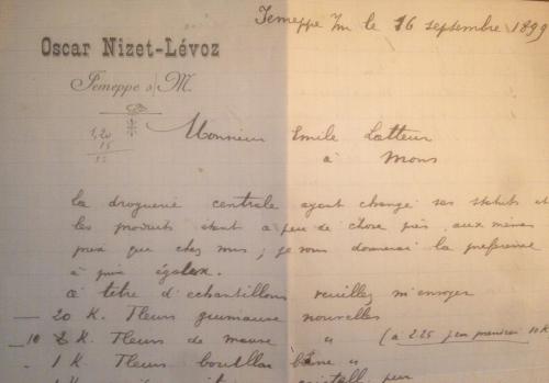 Oscar Nizet, pharmacien de Jemeppe